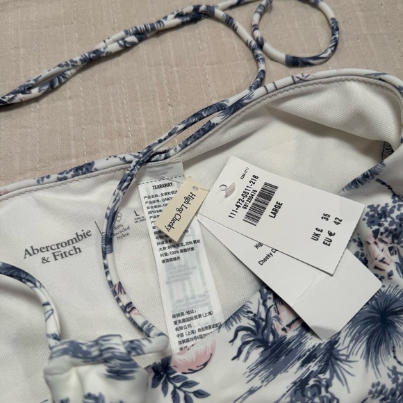 Abercrombie & Fitch Blue Floral Bikini - Picture 3 of 4